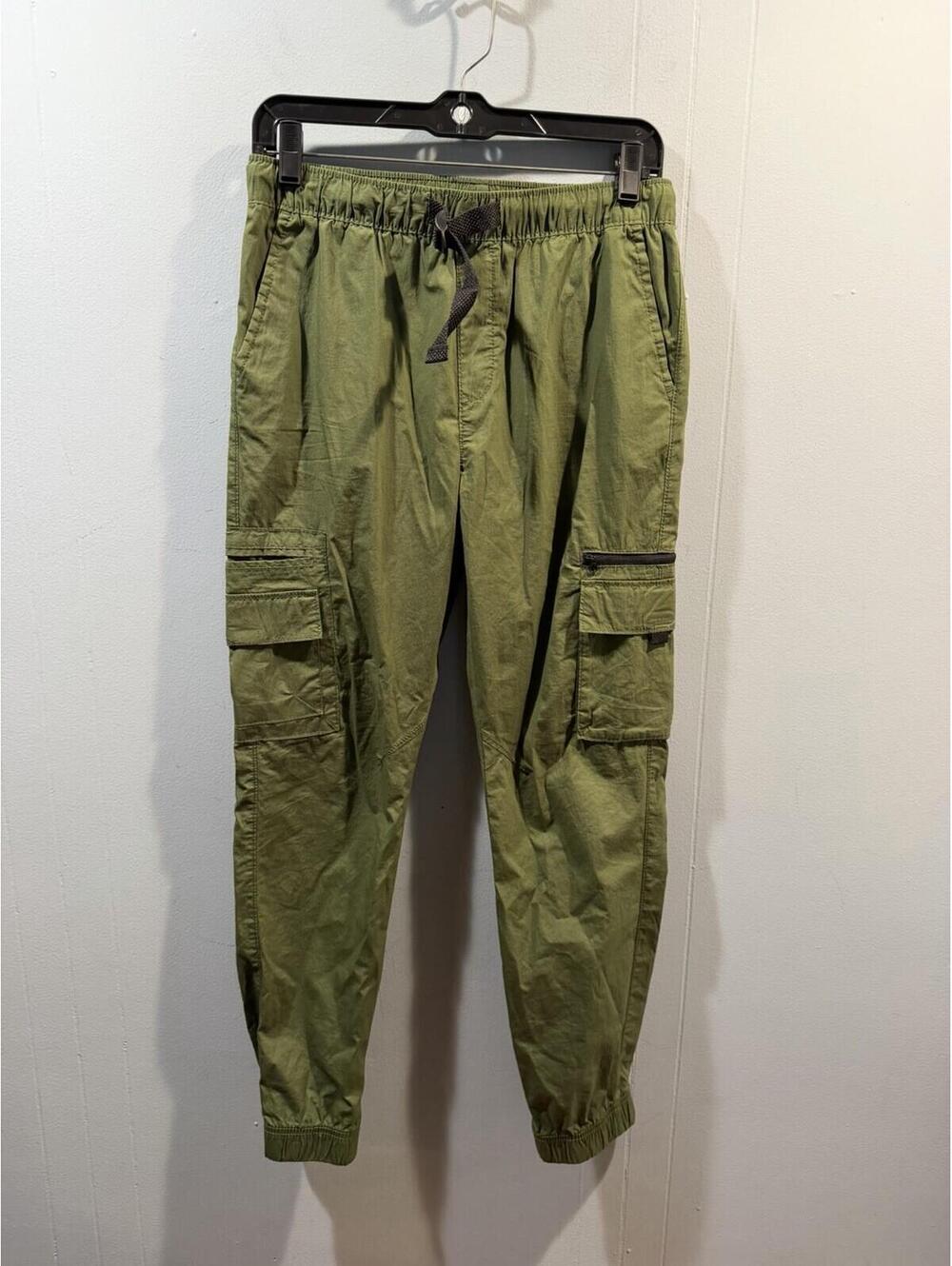 Kids Boys Wonder Nation Jogger Pants Size XL 14-16 Olive Green